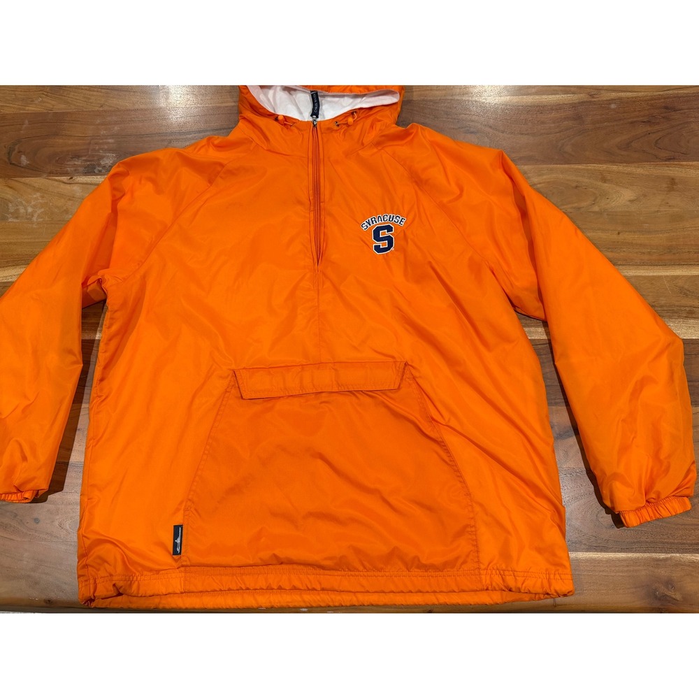 Charles River Syracuse University Orange Windbreaker Anorak Jacket Mens XL